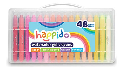 Crayones De Gel De Acuarela Happido, Juego De 48 Piezas, Esc