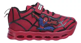 Tenis Niños Deportivos Luces Space Boys Spider Man