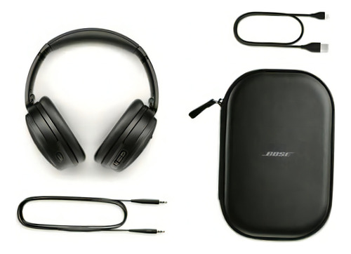 Novos fones de ouvido sem fio da Bose com cancelamento em preto
