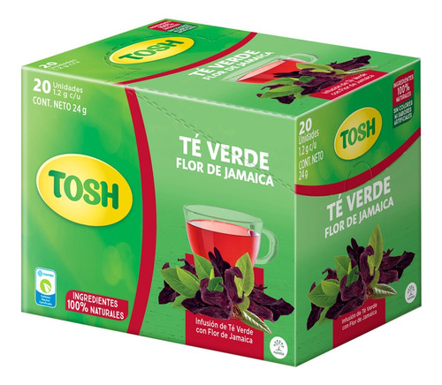 Té Tosh Verde Flor De Jamaica