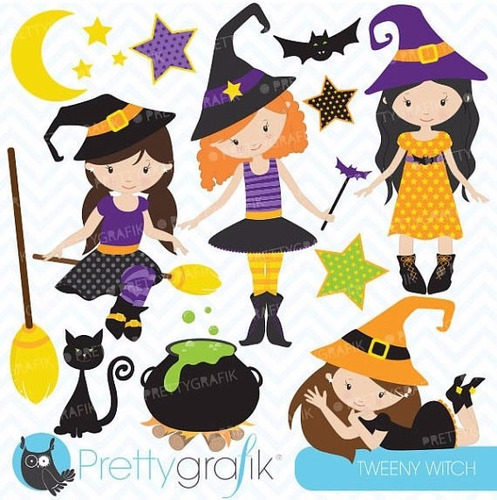 Kit Imprimible Halloween Imagenes Clipart Cod 23