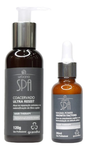 Shampoo Pearl + Tônico Magma Power Urbano Spa Black