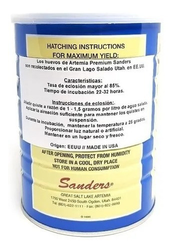 Imagen 5 de 10 de Huevos Artemia Para Eclosión 10gr Ideal Alevines Peces Cría