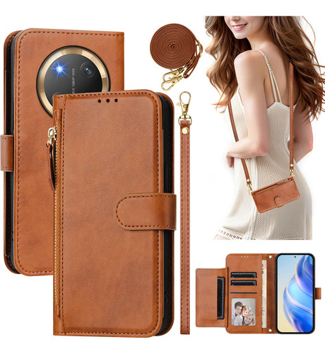 //funda Tipo Cartera Con Correa Para Honor X9c 5g/magic 7 Lite