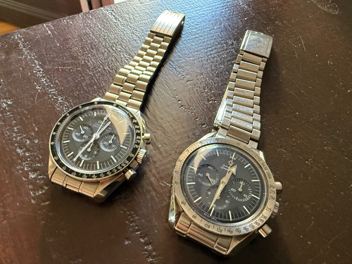 Omega Speedmaster Broad Arrow Excelente Sin Caja Ni Papeles Plateado Plateado Negro