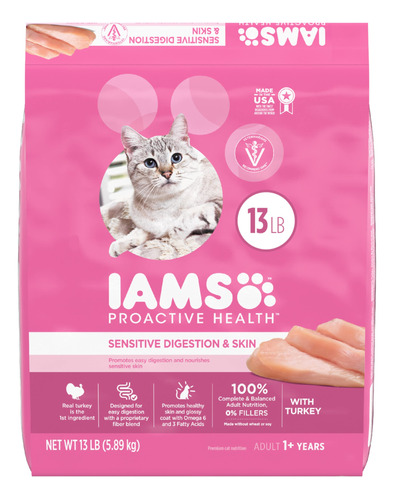 Iams Salud Proactiva Digestin Y Piel Sensible Para Adultos,