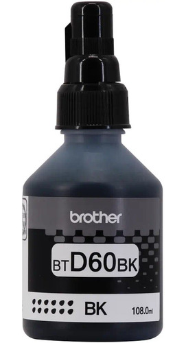 Tinta Brother Negro Btd60bk Para T300w T500w T700w Original