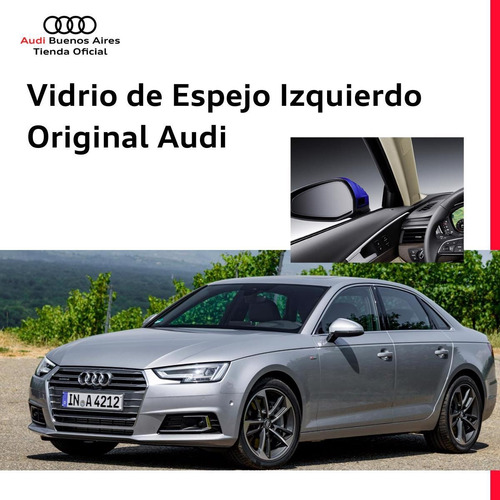 Imagen 4 de 8 de Vidrio De Espejo Izquierdo Audi A4 2011 Al 2015