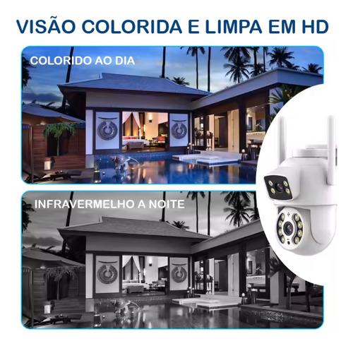 Kit 3 Câmera Segurança Ip A28 Prova Dagua Lente Dupla Yoosee