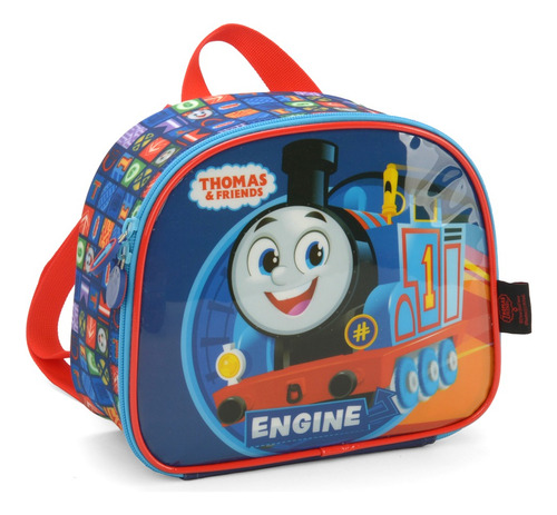 Lancheira Térmica Infantil Luxcel Thomas E Friends Azul La39