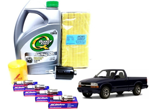 Kit Cambio De Aceite Quaker 20w50 Chevrolet S10 2.2l 1999