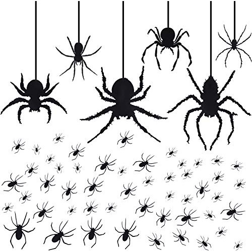 34 Piezas De Calcomanía Pared Spider Halloween Spider Lhslq