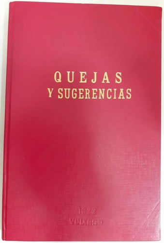 Libro De Quejas Y Sugerencias 200 Pag.