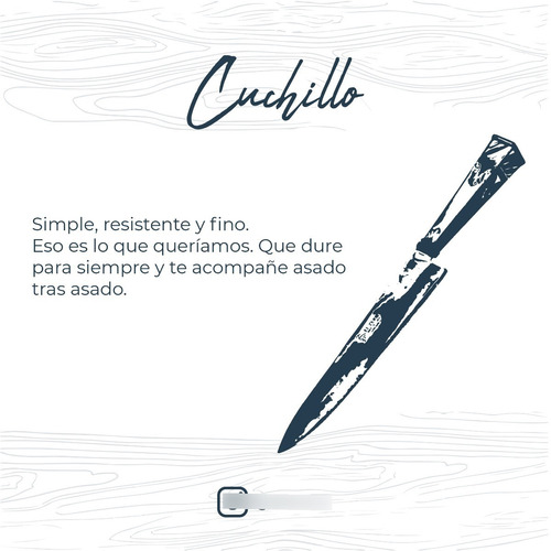 Cuchillo Parrillero Vizcacha