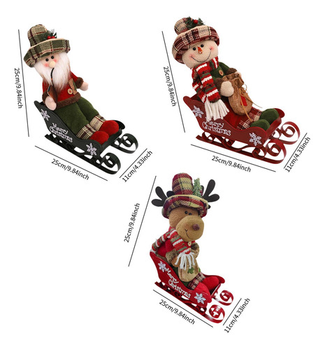 Estatua Navideña, Adorno De Mesa, Accesorios Papá Noel