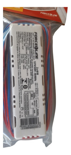 Kit 10 Reatores Eletrônico 2 Lâmpada Tubular 40w Forceline