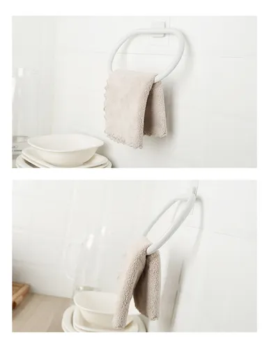 Anillo Portatoallas Autoadhesivo Para Cocina Y Baño