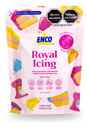 Royal Icing Enco 500grs Polvo Galletas Decoracion 
