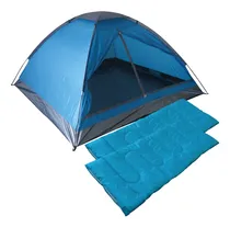 Comprar Set Combo Carpa 4 Personas Iglu Camping + 2 Bolsas Dormir