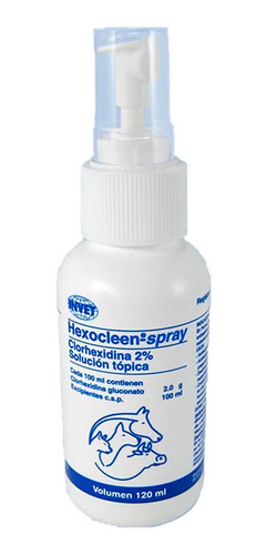 Hexocleen Spray Perros Gatos Antiséptico Clorhexidina 120 Ml