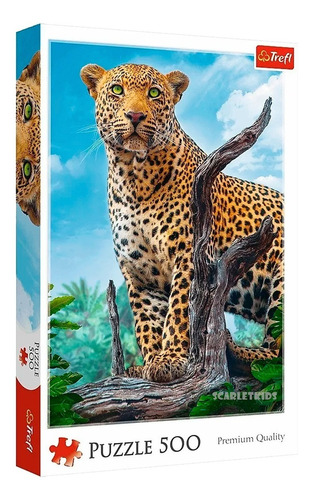 Puzzle Rompecabezas 500 Piezas Trefl Leopardo Scarlet Kids