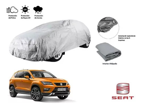 Cubierta Funda Cubreauto Afelpada Seat Ateca 2017-2020