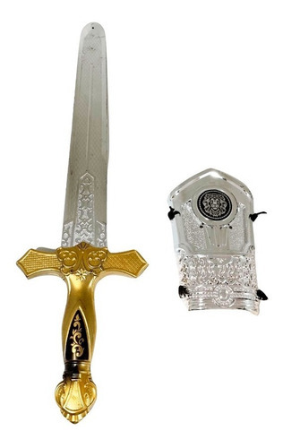 Espada Más Brazalete Knights Of The Weapon Color Plateado