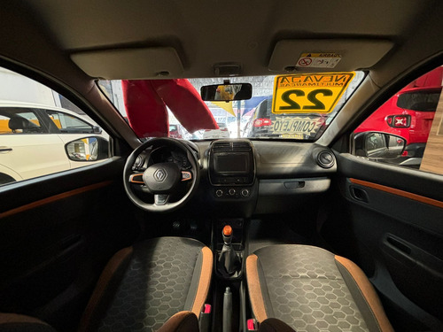 Renault Kwid 2022 1.0 FLEX Outsides Completo Manual Único Dono Preto