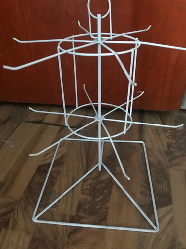 Imagen 2 de 3 de 5 Exhibidor Araña Giratorio Mostrador Botanero 2 Niv Gancho