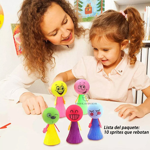 10pcs Juguete Antiestre Fidget Popit Elfo Rebotando Regalo