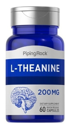 L-teanina / Theanine 200 Mg. 60 Capsulas Piping Rock