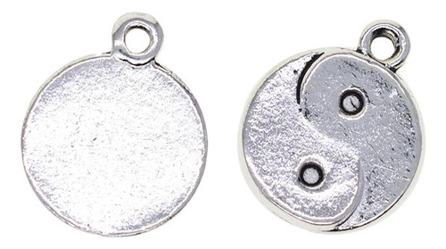 30 Pçs Tibetano Prata Yin Yang Tai Chi Taiji Zen Mini