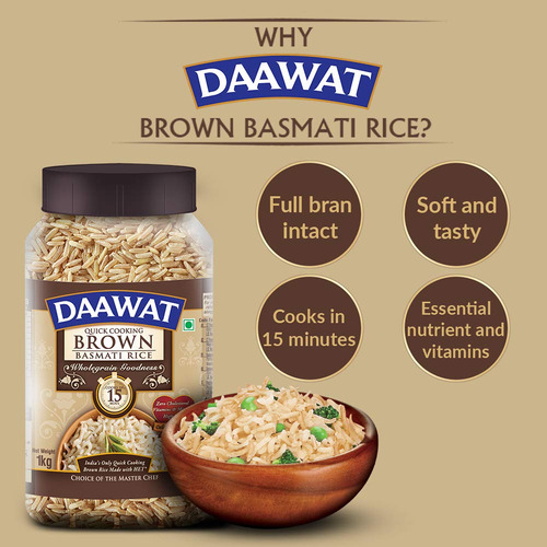 Arroz Basmati Integral 1 Kg En Tarro