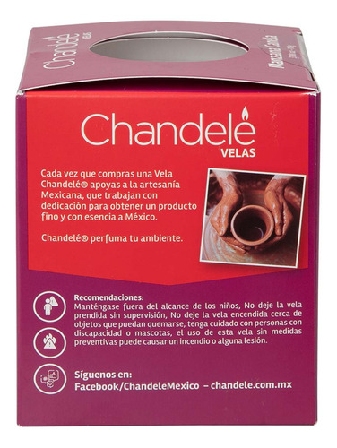 Vela Chandelé Aromatizante Vaso Manzana Canela