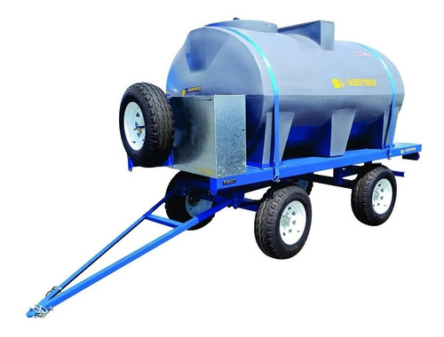 Acoplado Cisterna Tanque Plástico 4400l Con Rala Para Agua