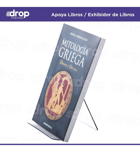 Imagen 2 de 10 de Apoya Libros Soporte Exhibidor Porta Sujeta Libros X1u