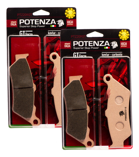 Kit Pastilha Potenza Dianteira Bmw F700gs F750gs F850gs 209