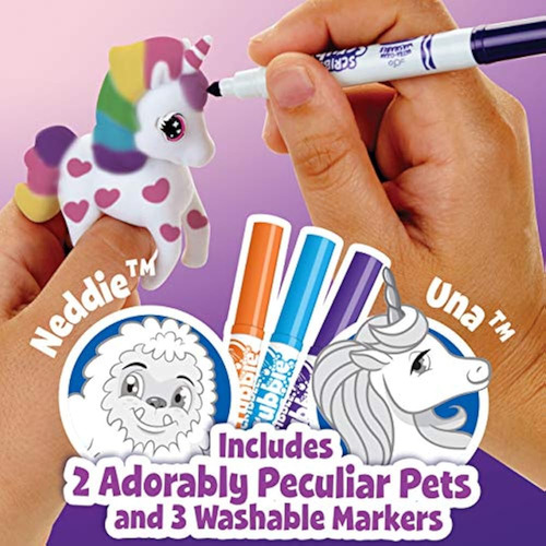 Palacio Crayola Scribble Scrubbie Con Unicornio Y Accesorios