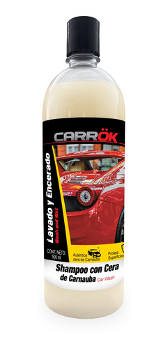 Shampoo Para Autos Con Cera Carnauba Carrok Espuma 1lt