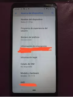 Celular Nokia 3.1 Plus