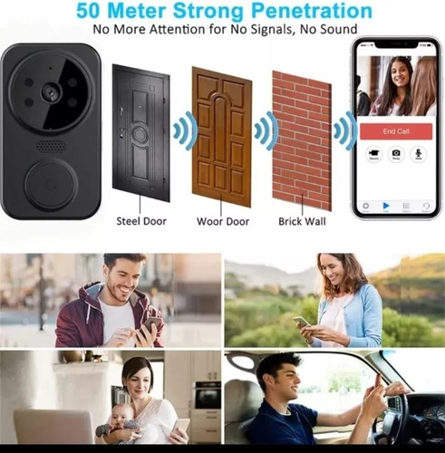 Timbre Inteligente Video Camara Wifi Inalámbrico