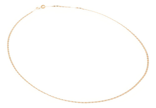 Cadena Valentina Espejo Tritono 2mm 45cm Oro Italiano 10k Color Dorado