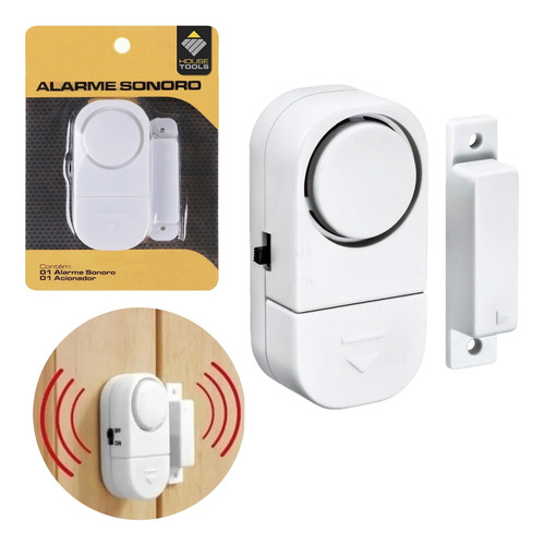 Aviso Sonoro Para Porta Aberta Com Bateria Sem Fio