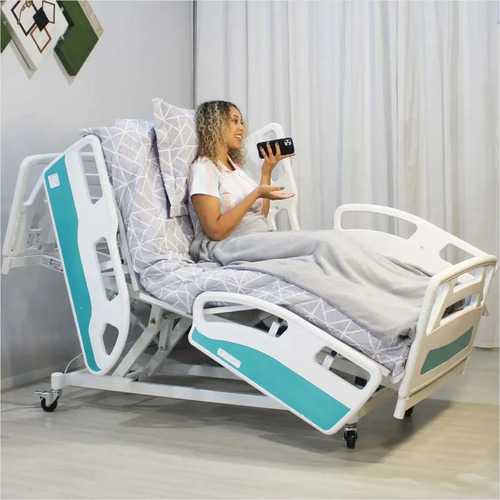 Cama Hospitalar Elétrica Trendelemburg + Pro Clive Articulada Posição Poltrona + Colchão D33