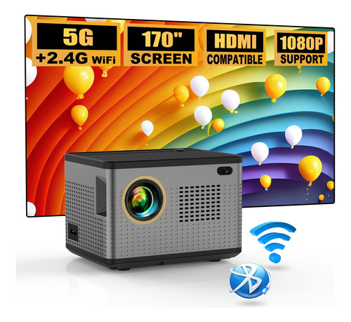 Mini Proyector 5g Portatil Wifi Bluetooth Pelicula Hd 1080p