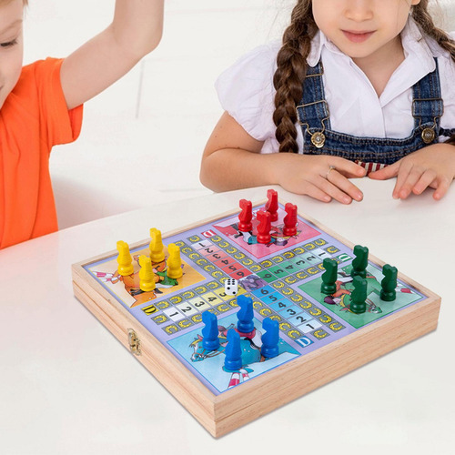Para Juego De Juegos 4 En 1, Juego De Ludo, Juego De Mesa