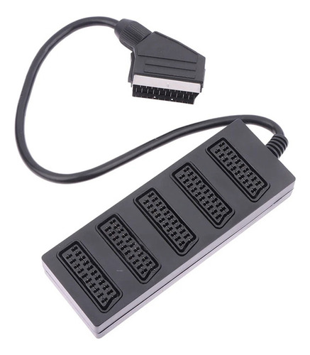 S Divisor Scart De 21 Pines, 5 Vías, Adaptador Scart Macho