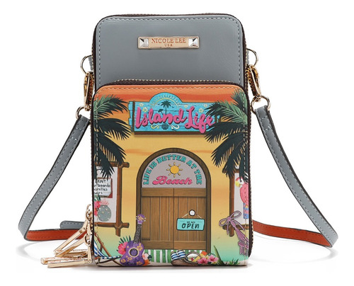 Bolsa Portacelular Nicole Lee Estampada Sun & Sand Ss25