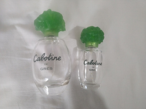 2 Frascos Vacios Perfume Cabotine De Gres