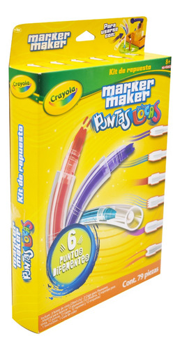 Marker Maker Puntas Locas Kit De Repuesto 6 Puntas Crayola